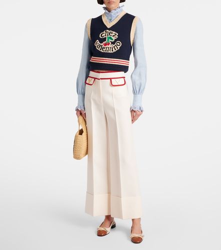 Pantalon ample en Crêpe Couture - Valentino - Modalova