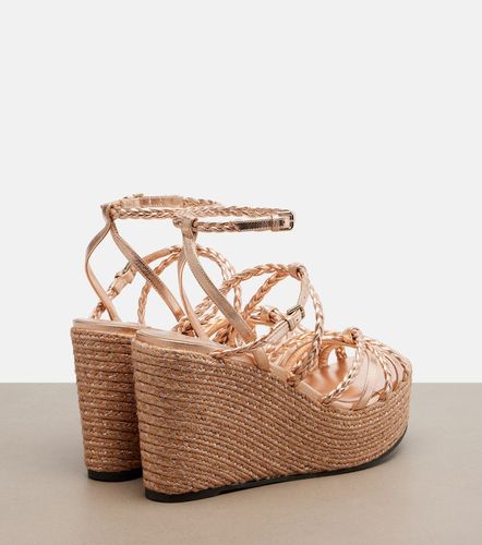 Sandales compensées Nyra en cuir - Jimmy Choo - Modalova