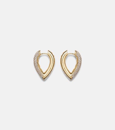 Boucles d’oreilles Drop Link Medium en or 18 ct et diamants - Engelbert - Modalova