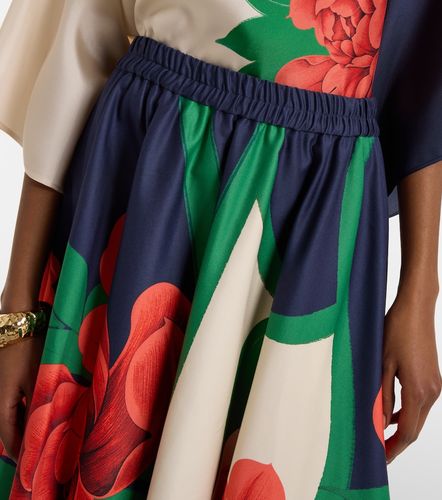 Jupe midi Ballerina en coton à fleurs - La DoubleJ - Modalova