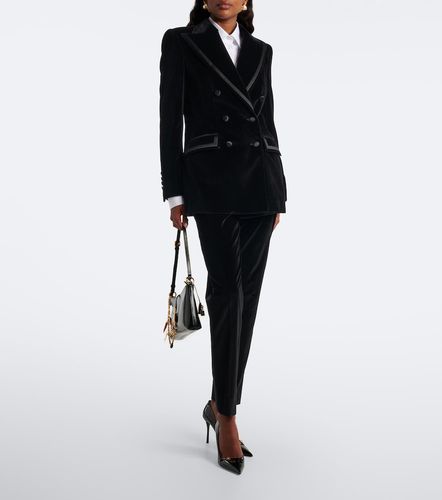 Blazer en velours de coton mélangé - Dolce&Gabbana - Modalova