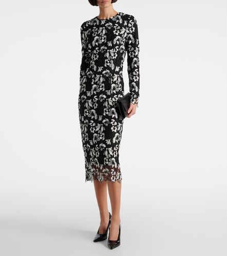 Robe longue en satin - Monique Lhuillier - Modalova