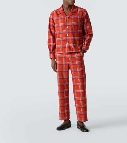 Pantalon droit Gable à carreaux en laine - Bode - Modalova