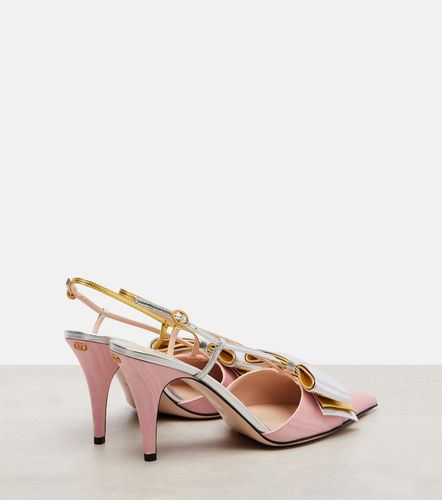 Escarpins Bowow 85 en moiré et cuir - Valentino Garavani - Modalova