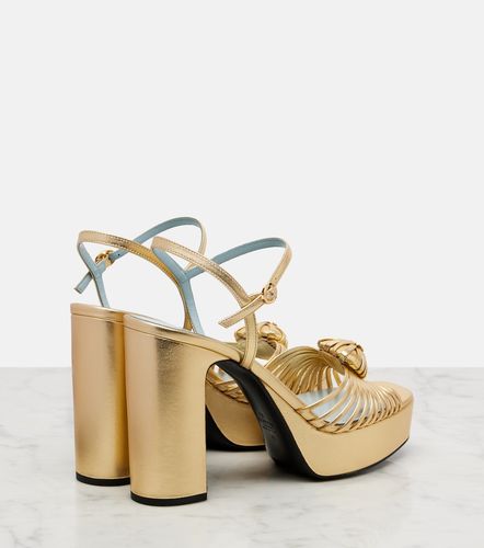 Sandales Royal 115 à plateau en cuir - Valentino Garavani - Modalova