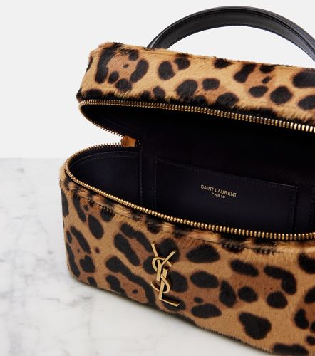 Sac vanity Gaby imprimé en cuir façon poulain - Saint Laurent - Modalova
