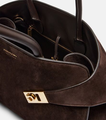 Ferragamo Sac Hug en daim - Ferragamo - Modalova