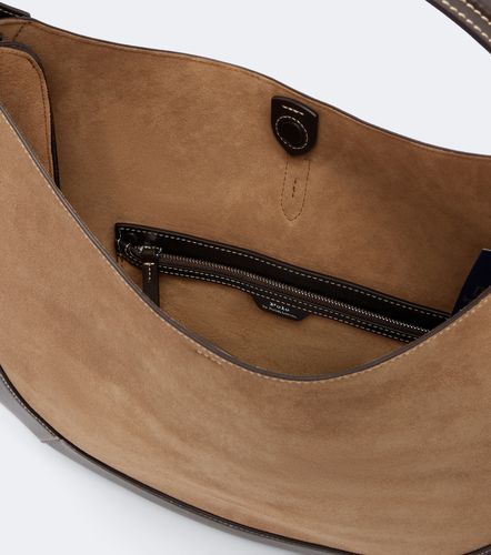 Sac porté épaule Polo ID Medium en daim - Polo Ralph Lauren - Modalova