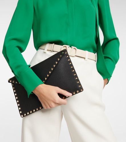 Pochette Rockstud en cuir - Valentino Garavani - Modalova