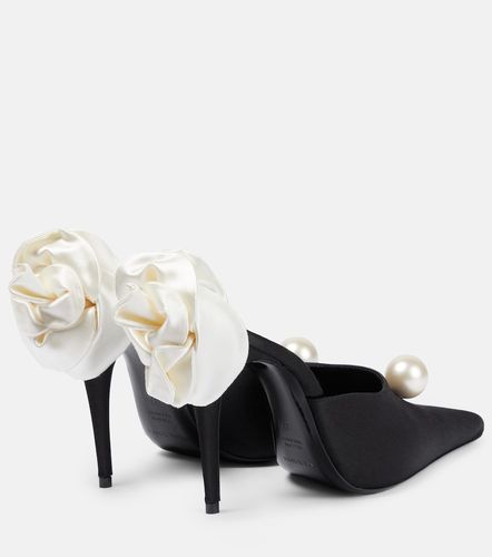 Mules en satin à ornements - Magda Butrym - Modalova