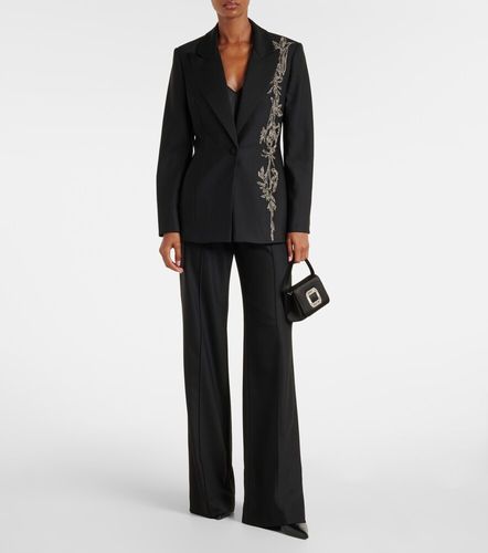 Pantalon ample en laine mélangée - Costarellos - Modalova