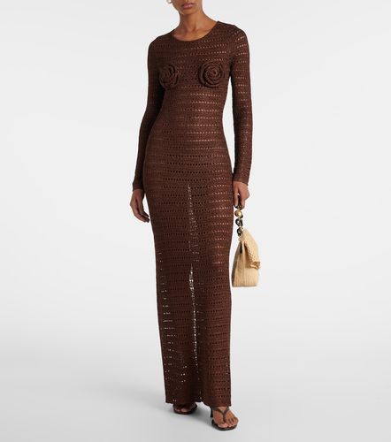 Robe longue en crochet à fleurs - Same - Modalova