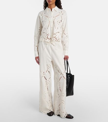 Pantalon ample Daisy en coton et lin - Veronica Beard - Modalova