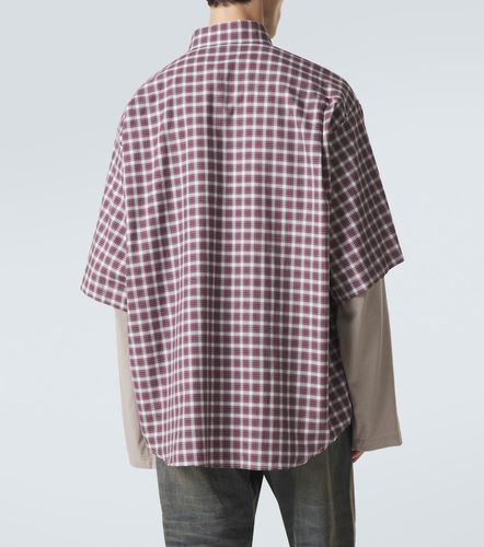 Chemise en coton à carreaux - Balenciaga - Modalova
