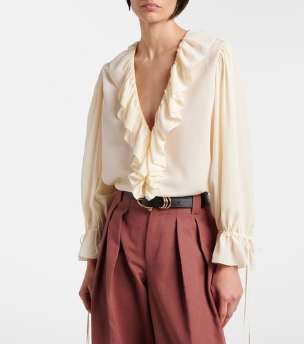 Chloé Blouse en soie à volants - Chloe - Modalova