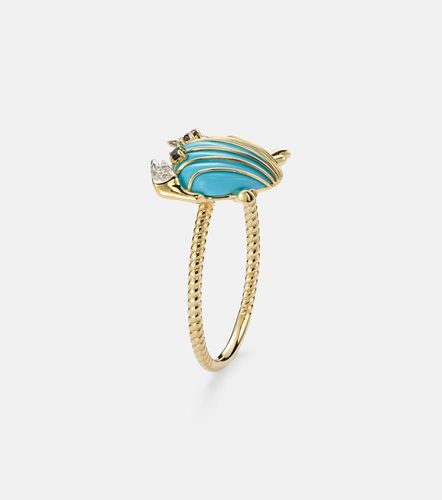 Yvonne Léon Bague Crabe Coquillage en or 9 ct et pierres - Yvonne Leon - Modalova