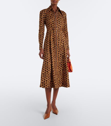 Robe chemise en lin à imprimé - Zimmermann - Modalova