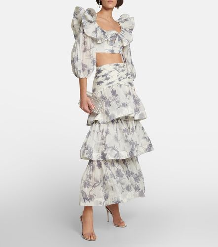 Top raccourci Keira à fleurs - Zimmermann - Modalova