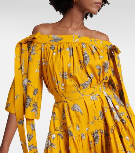 Robe longue en coton à fleurs - Erdem - Modalova