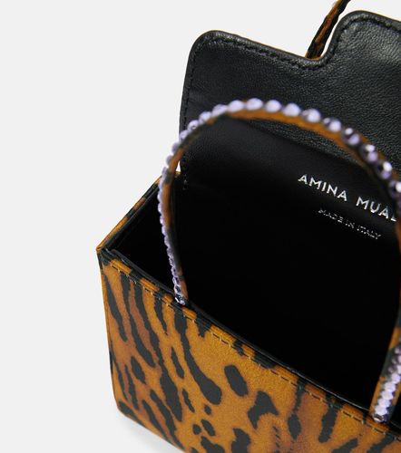 Sac Superamini imprimé en satin - Amina Muaddi - Modalova