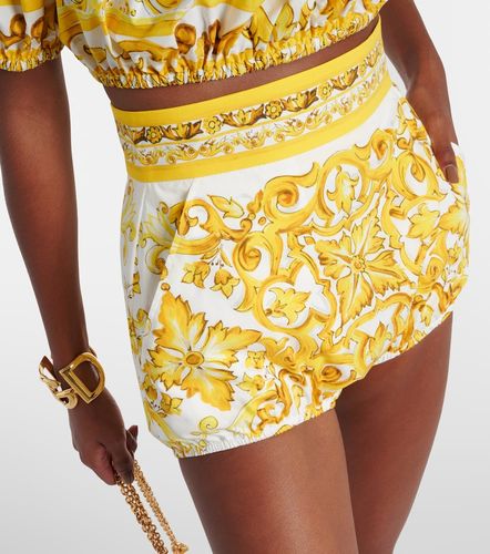 Short taille haute Majolica en coton - Dolce&Gabbana - Modalova