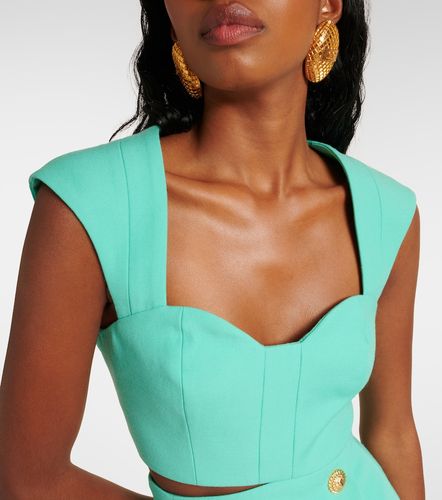Balmain Top court en laine - Balmain - Modalova