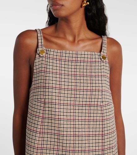 Robe en laine mélangée à carreaux - Ganni - Modalova