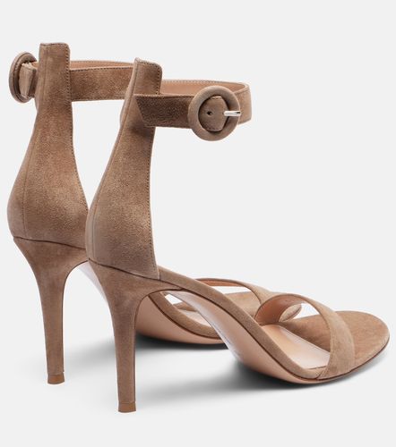 Sandales Portofino 85 en daim - Gianvito Rossi - Modalova