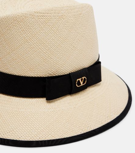 Chapeau Panama VLogo en paille - Valentino - Modalova