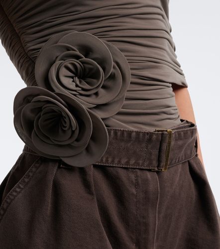 Top asymétrique à appliqués floraux - Magda Butrym - Modalova