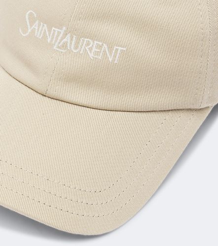 Casquette en coton à logo - Saint Laurent - Modalova