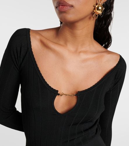 Top Pralu en maille côtelée à logo - Jacquemus - Modalova