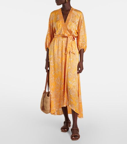 Robe longue asymétrique Celie à imprimé - Poupette St Barth - Modalova