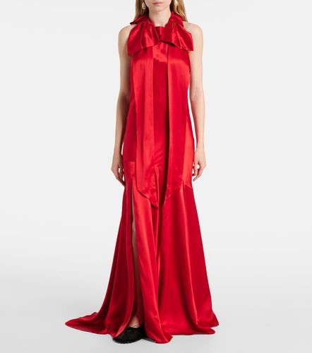 Robe longue en satin de soie - Simone Rocha - Modalova
