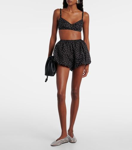 Short en soie à pois et à taille haute - SIR - Modalova