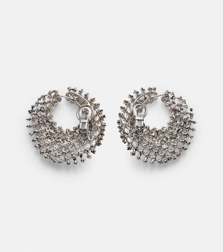 Boucles d'oreilles en or blanc 18 ct et diamants - Yeprem - Modalova