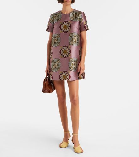 Robe Swing en jacquard de satin - La DoubleJ - Modalova
