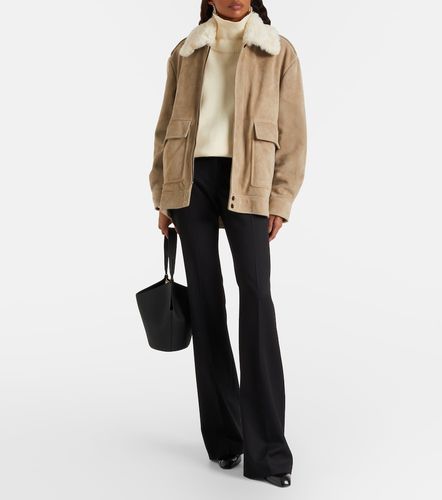 Veste Drey en daim et shearling - Nour Hammour - Modalova