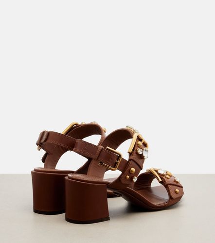 Sandales Keira en cuir à ornements - Dolce&Gabbana - Modalova