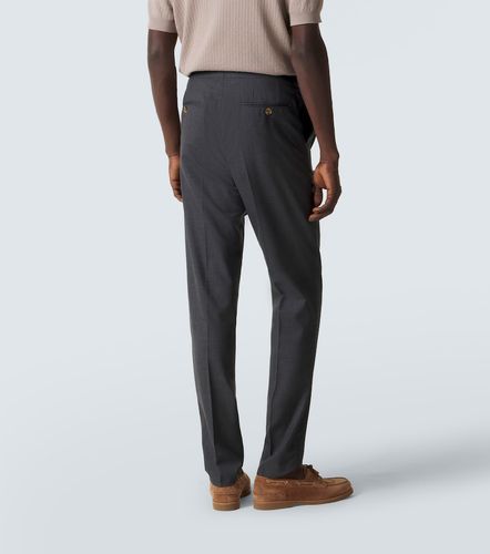 Pantalon droit en laine vierge - Brunello Cucinelli - Modalova