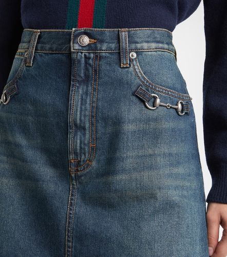 Gucci Mini-jupe Horsebit en denim - Gucci - Modalova