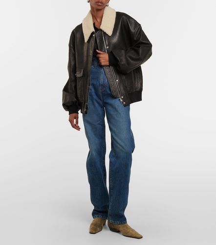 Veste Shellar en cuir et shearling - Khaite - Modalova