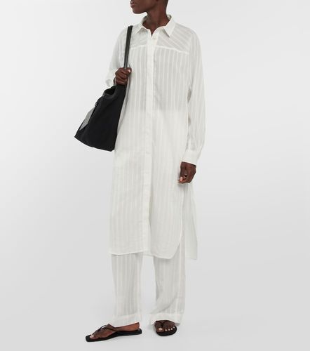 Robe chemise rayée en jacquard - Toteme - Modalova