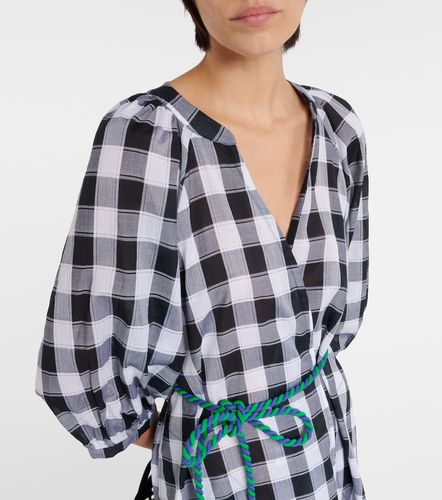 Robe midi Chess en coton imprimé - Eres - Modalova