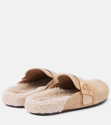 Mules Mellow en daim à doublure en peau lainée - Tory Burch - Modalova