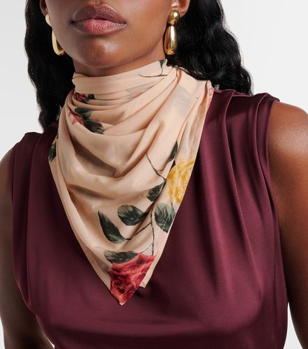 Foulard en soie mélangée à fleurs - Magda Butrym - Modalova