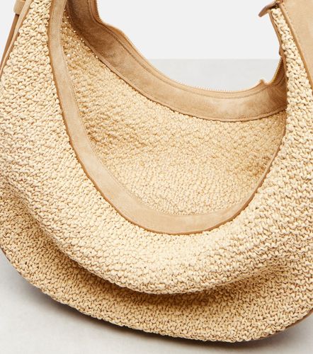 Sac à bandoulière Augustina Small en raphia et daim - Khaite - Modalova