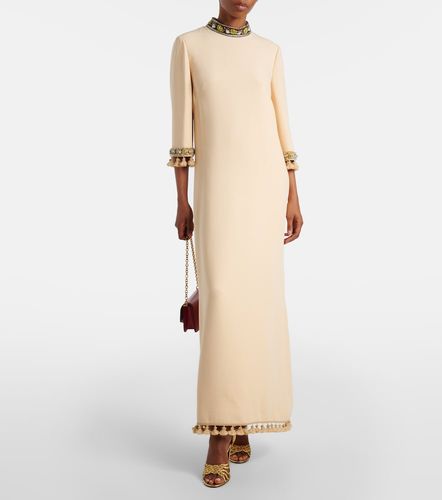 Robe longue Cady Couture en soie à ornements - Valentino - Modalova