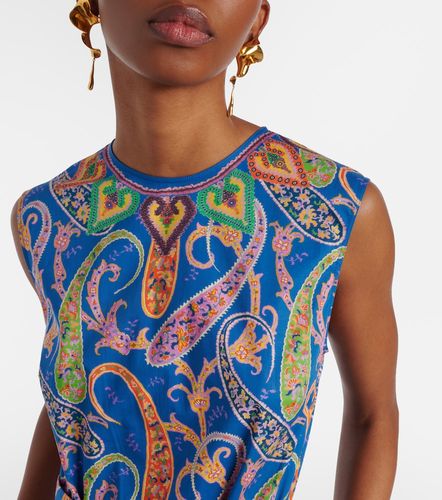 Etro Robe longue en coton mélangé - Etro - Modalova