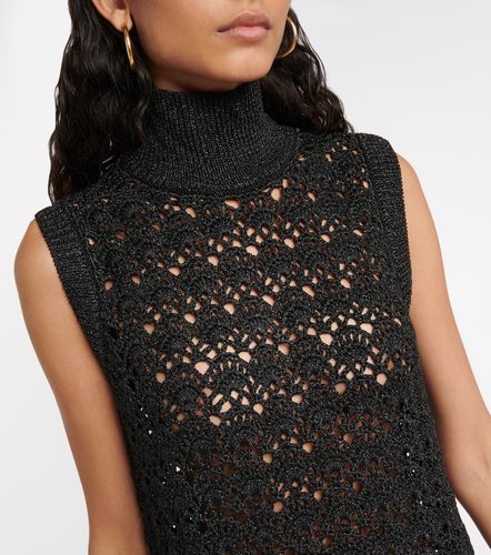 Ganni Robe midi métallisée - Ganni - Modalova